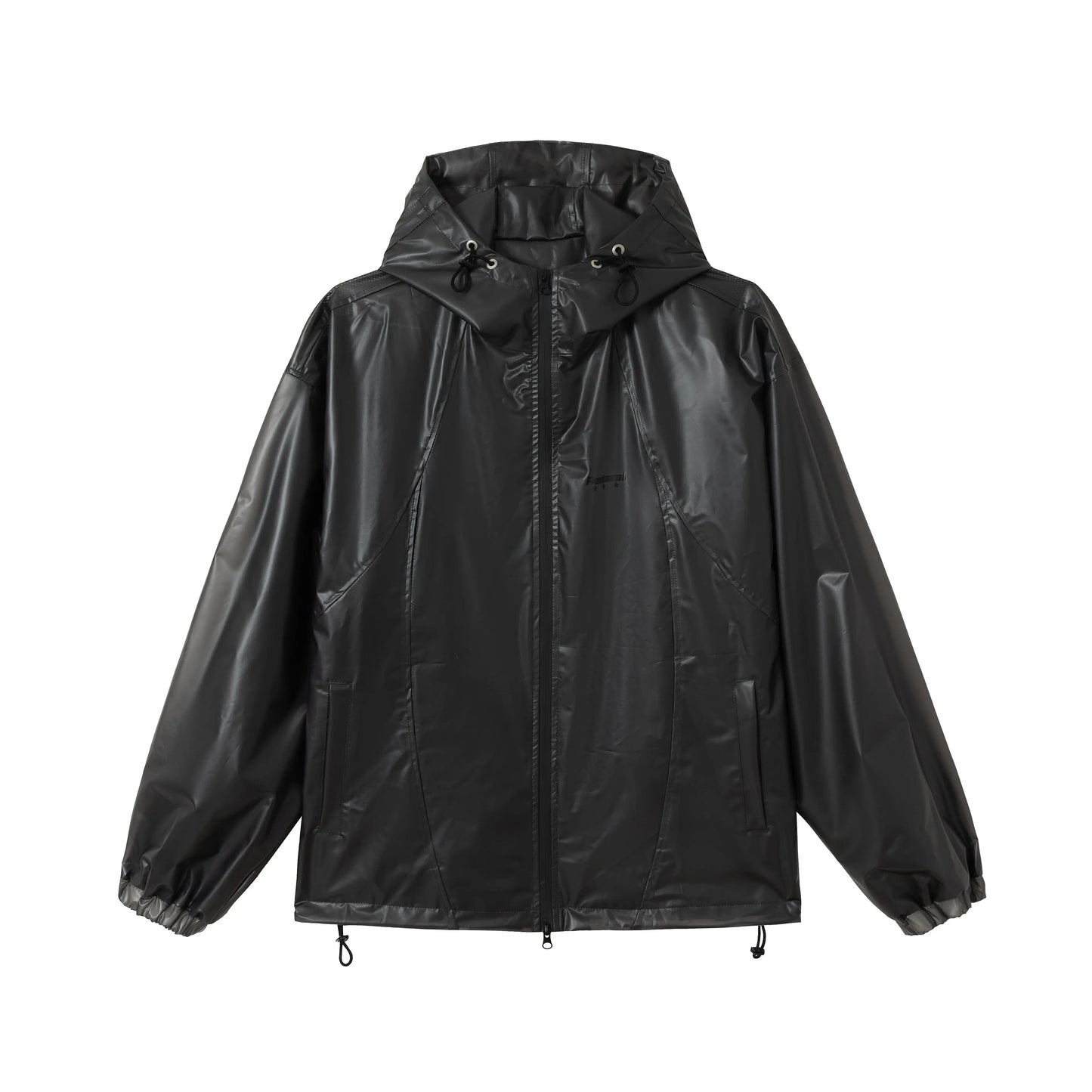 033 Black Windbreaker Jacket Hominus Denim