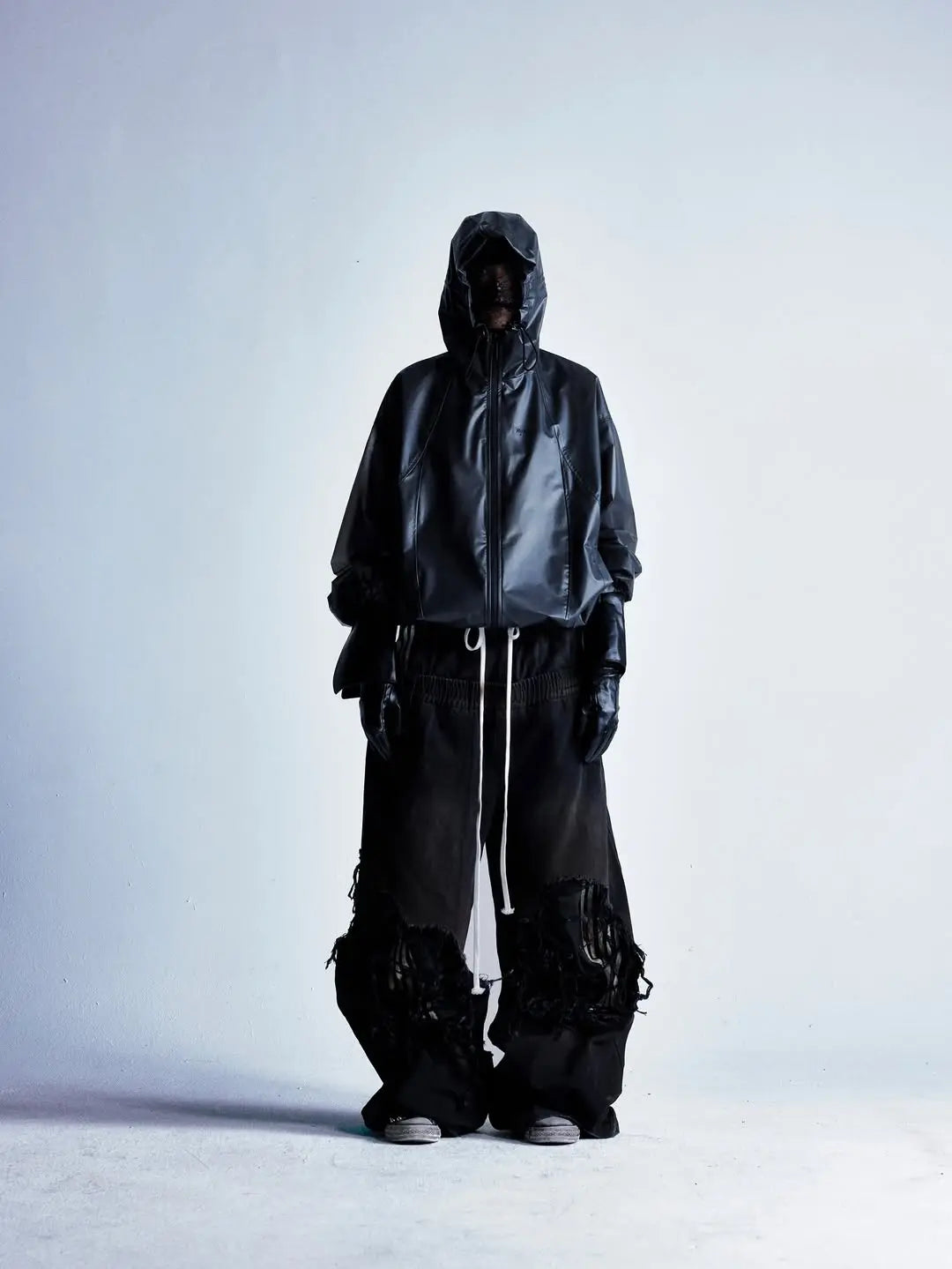 033 Black Windbreaker Jacket Hominus Denim