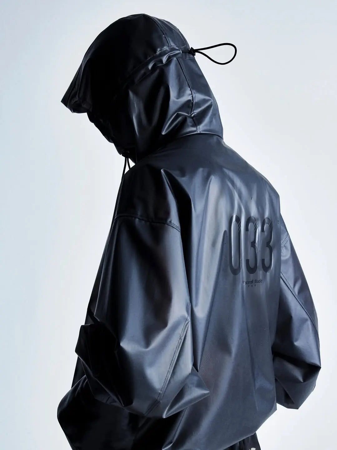 033 Black Windbreaker Jacket Hominus Denim
