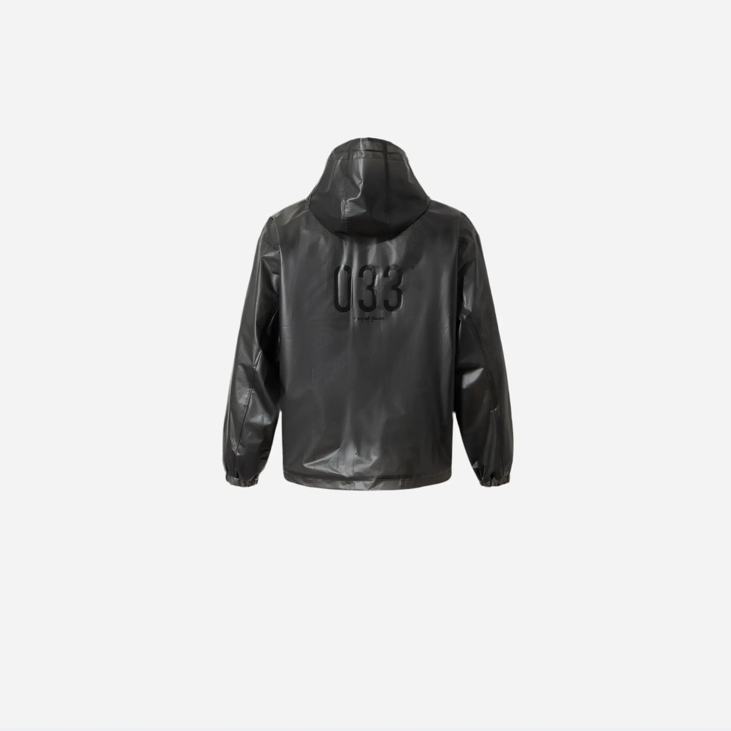 033 Black Windbreaker Jacket Hominus Denim