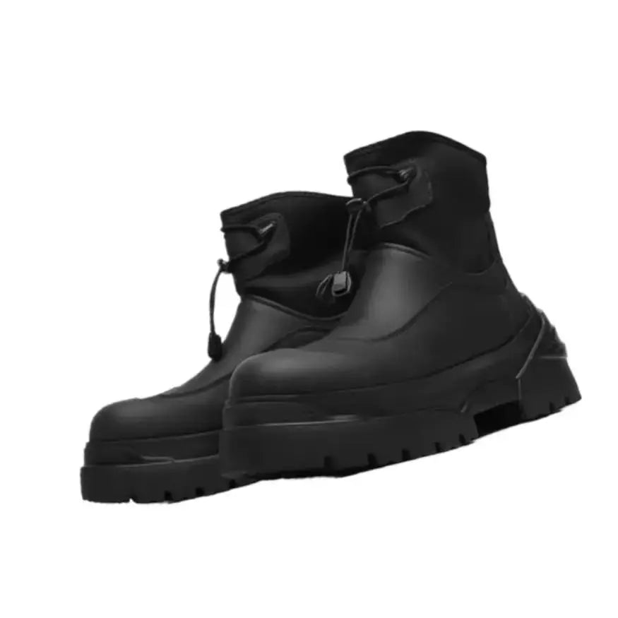 2024 New Men's Retro High-top Heightening Thick-soled Outdoor Function Wind Elastic Elastic Platform Boots Hominus Denim