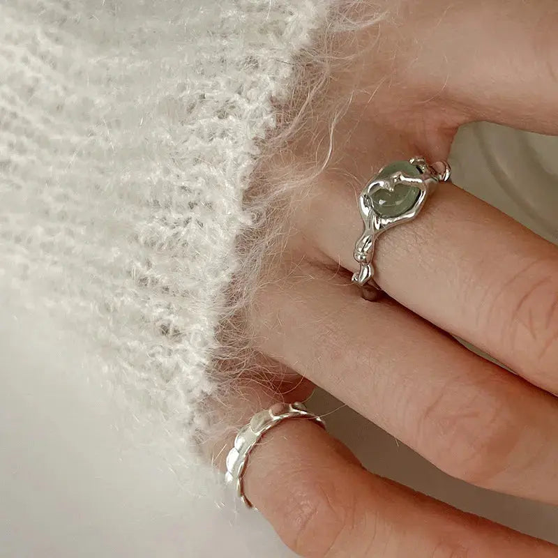 925 Sterling Silver Liquid Lava Ring - Hominus Denim
