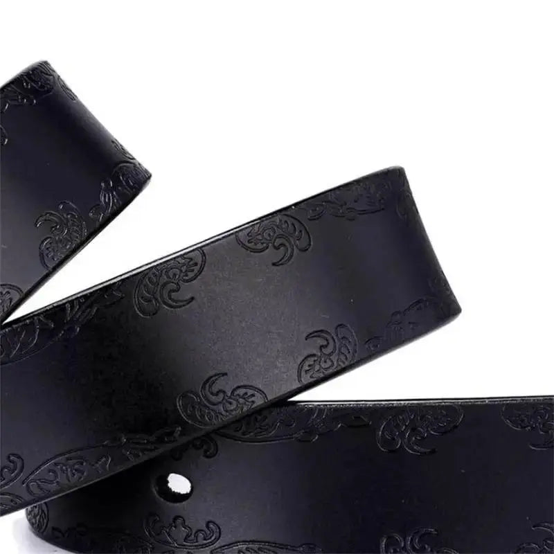 BOKADIAO Hot Women's Genuine Leather Belt Punk Luxury Brand Designer Belts for Women High Quality Casual Female Jeans Belt Brown Hominus Denim