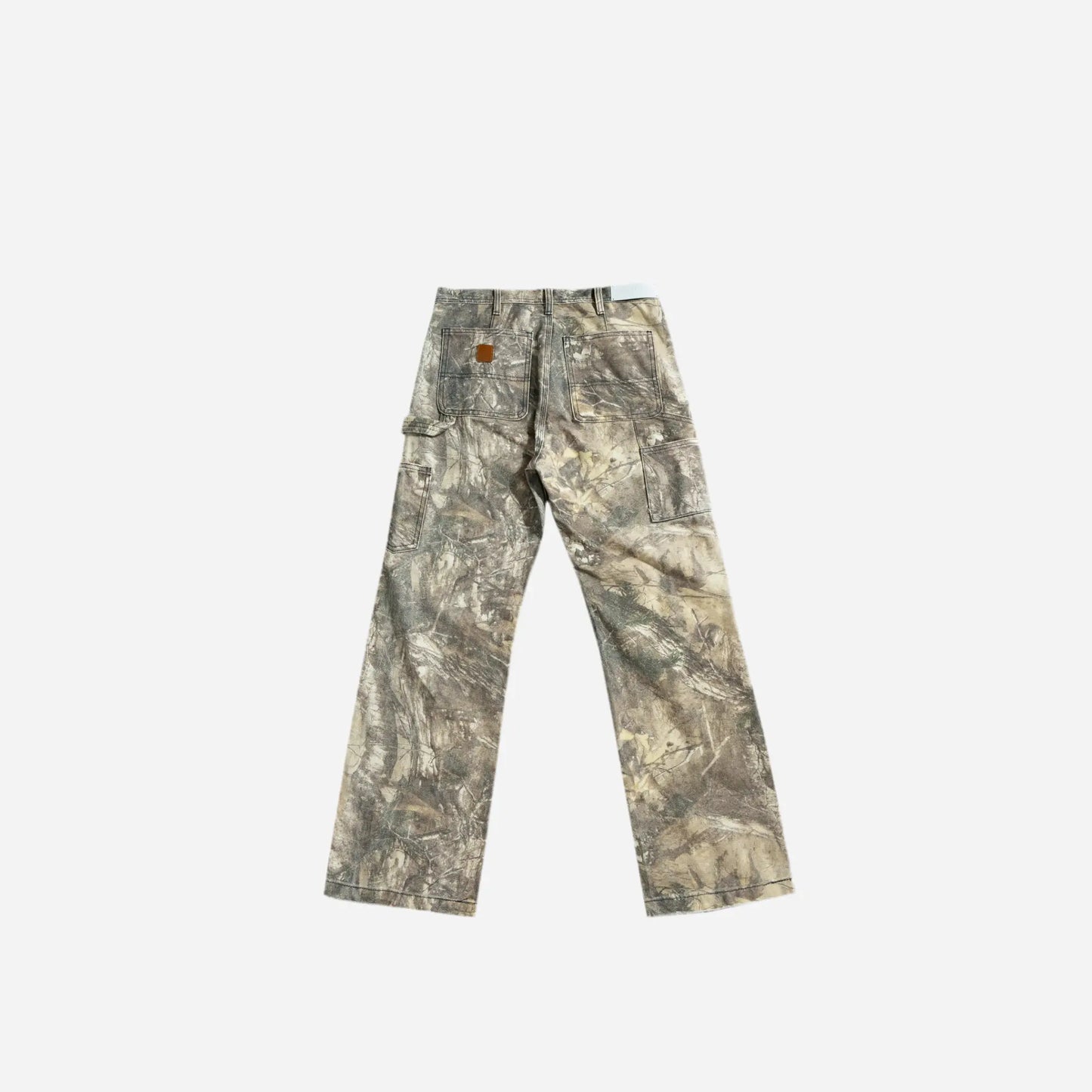 Baggy Distressed Camo Wide Leg Cargo Pant Hominus Denim