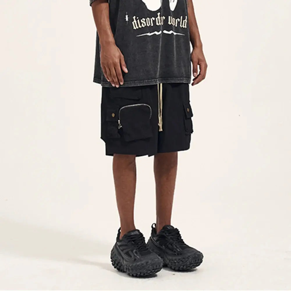 Baggy Oversized Multi Pockets Short - Hominus Denim