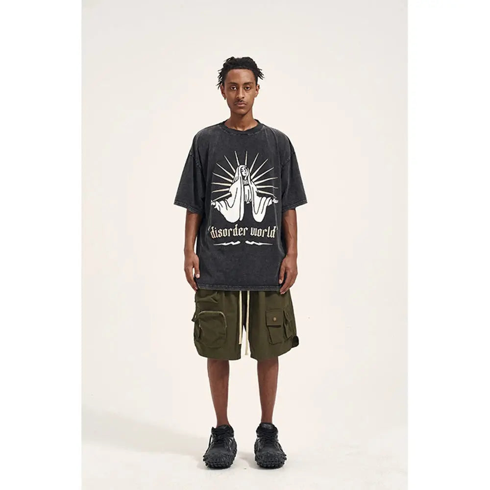 Baggy Oversized Multi Pockets Short - Hominus Denim