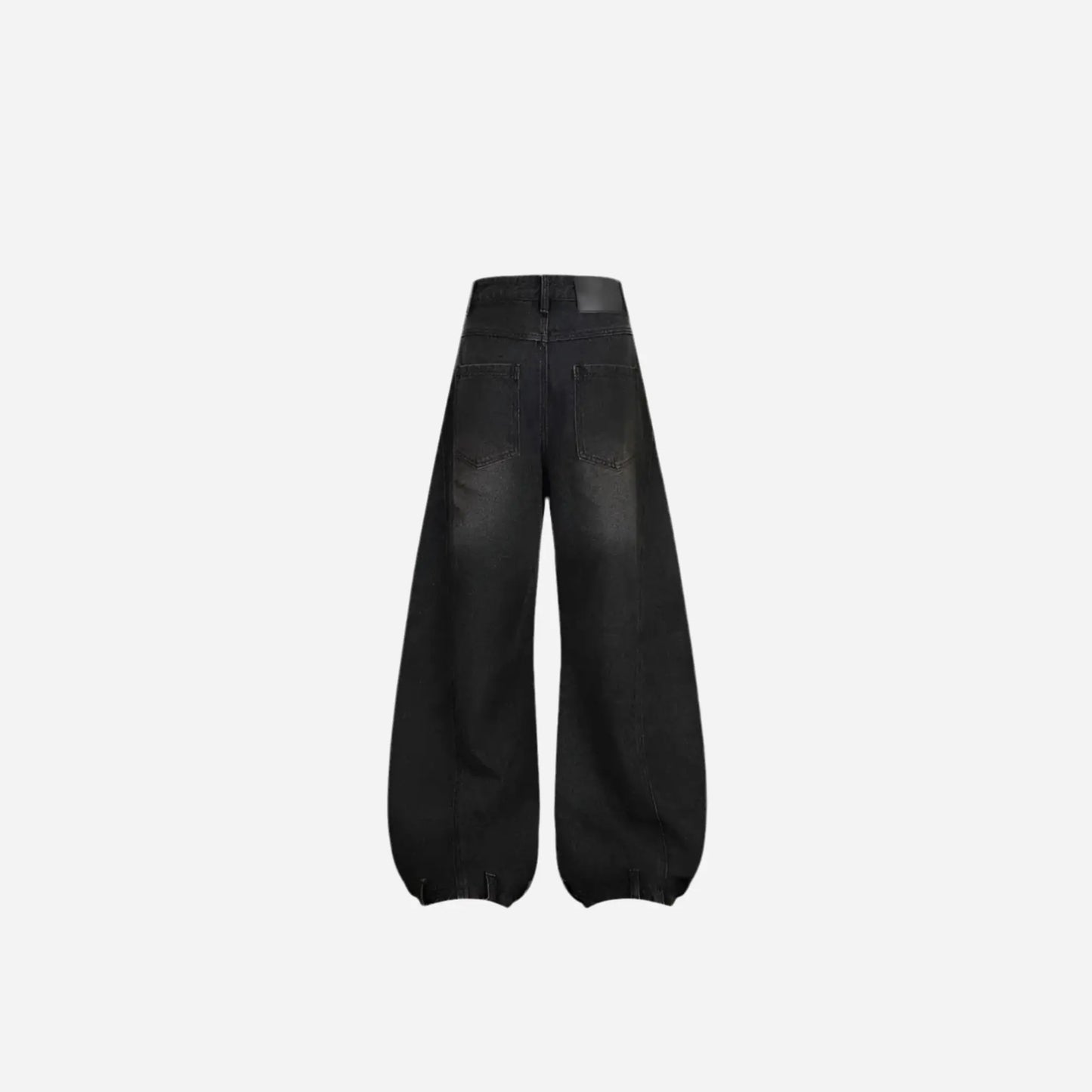 Baggy Ripped Graffiti Printed Denim Jean Hominus Denim