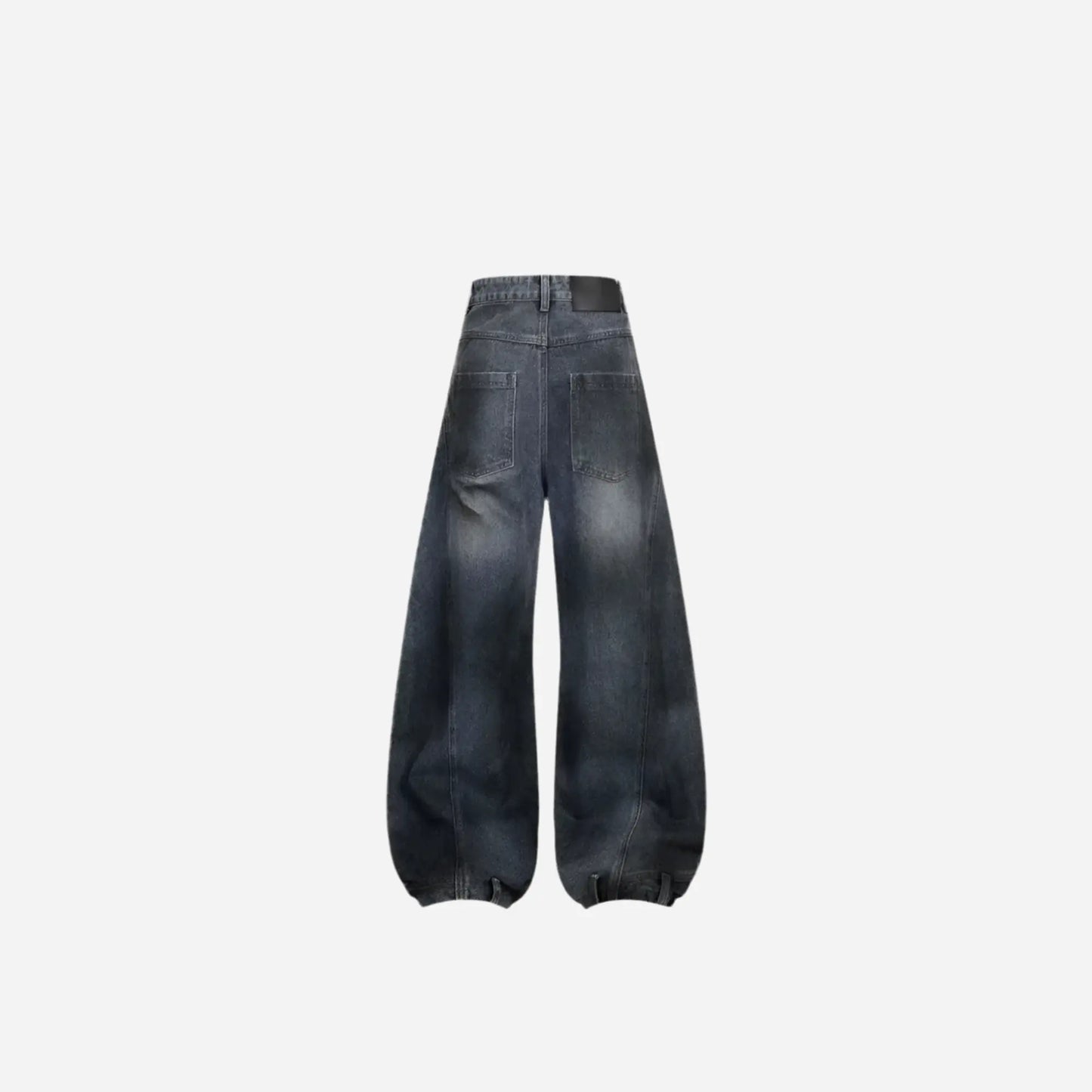 Baggy Ripped Graffiti Printed Denim Jean Hominus Denim