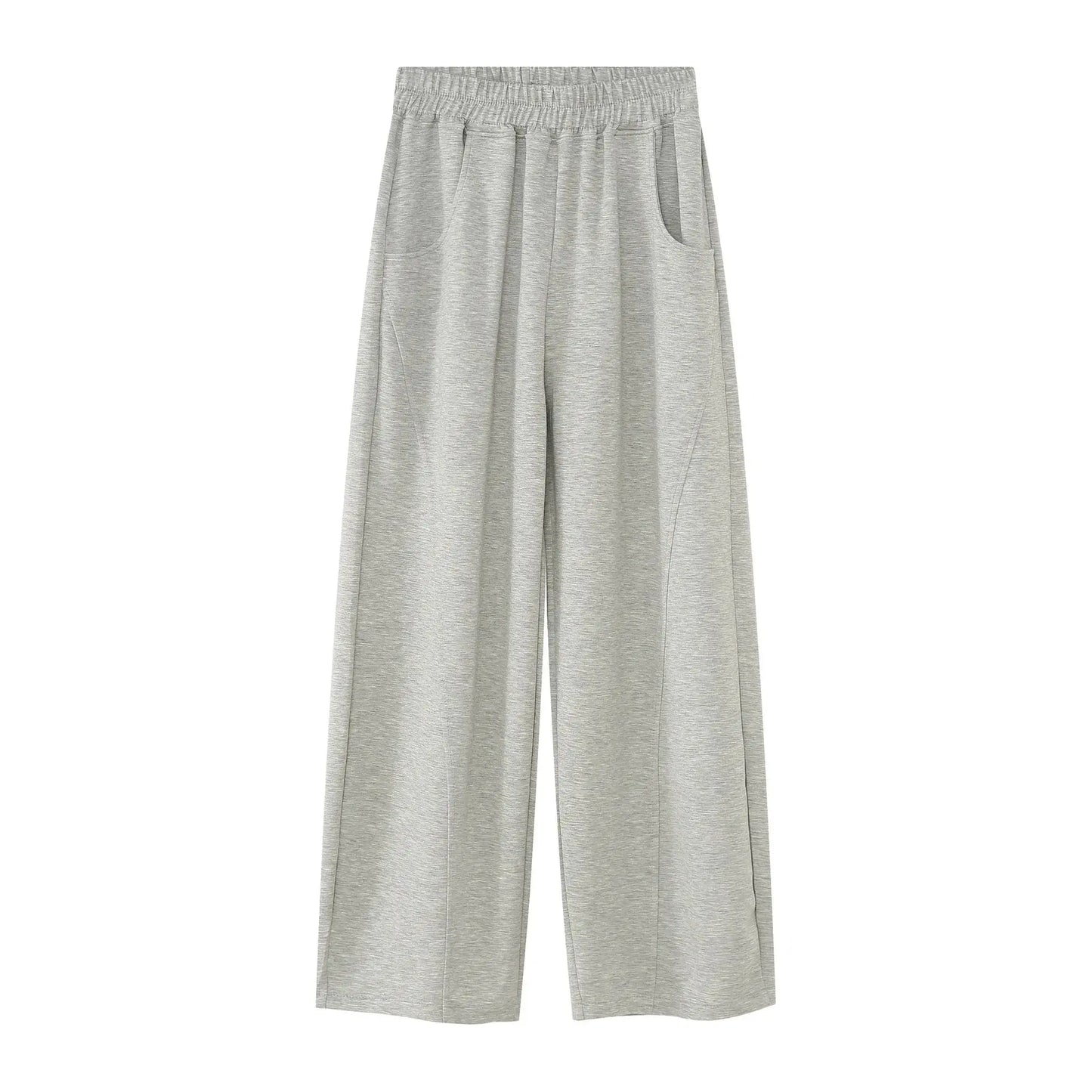 Basics Baggy Wide Leg Gray Sweatpants - Hominus Denim