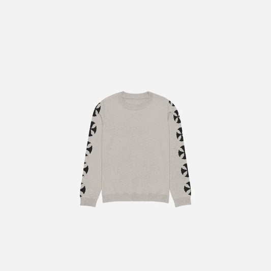 Beige Vintage Cross Pattern Knit Hominus Denim
