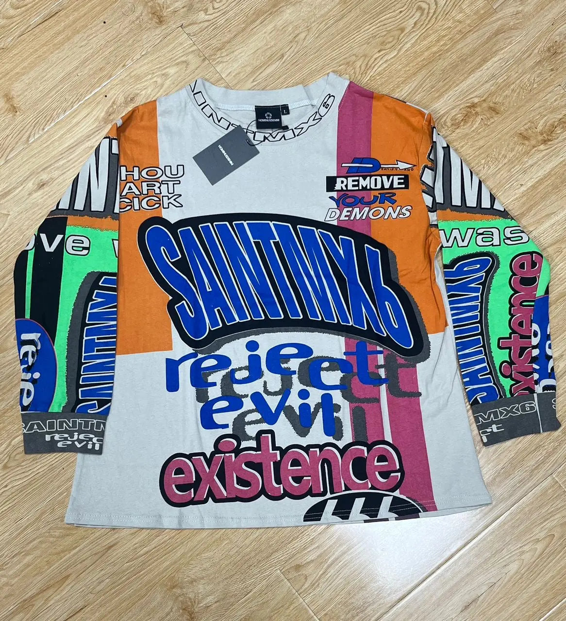 Bikercore Loose Long Sleeves Tee Hominus Denim