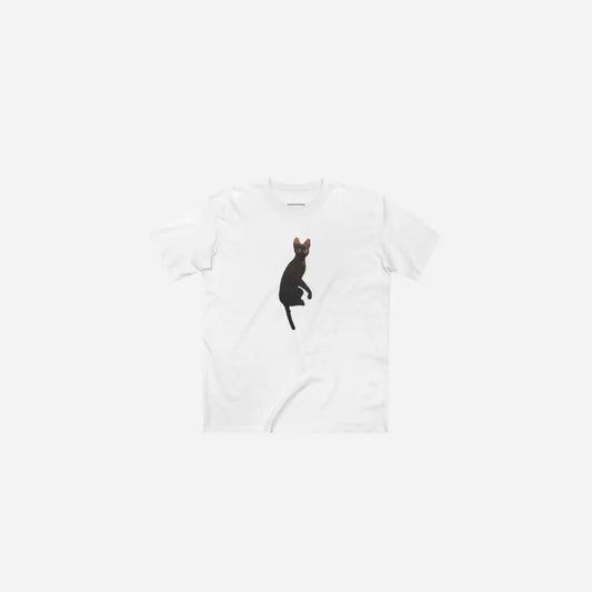 Black Cat Graphic Tee Printify