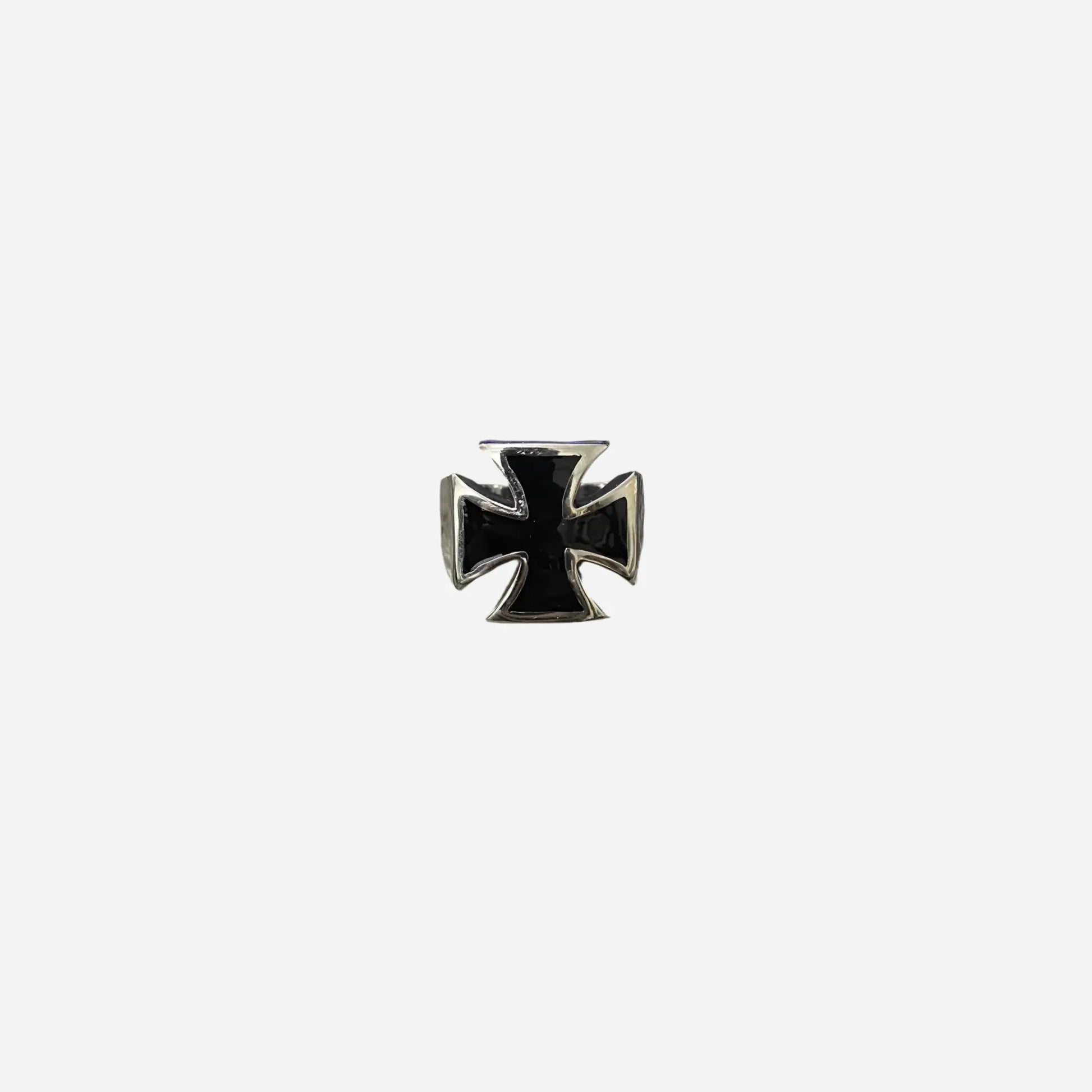 Black Cross Stainless Steel Rings Geometric Biker Rock Classic Punk Mens Ring Fashion Band Jewelry Metal Unique Hot Wholesale Hominus Denim