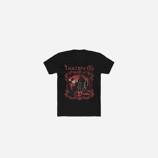 Black Gothic Fantasy Printed Vintage Tee Printify