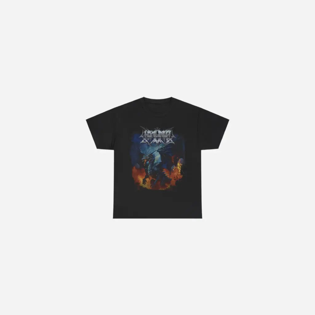 Black Vintage Gothic Design Tee Printify
