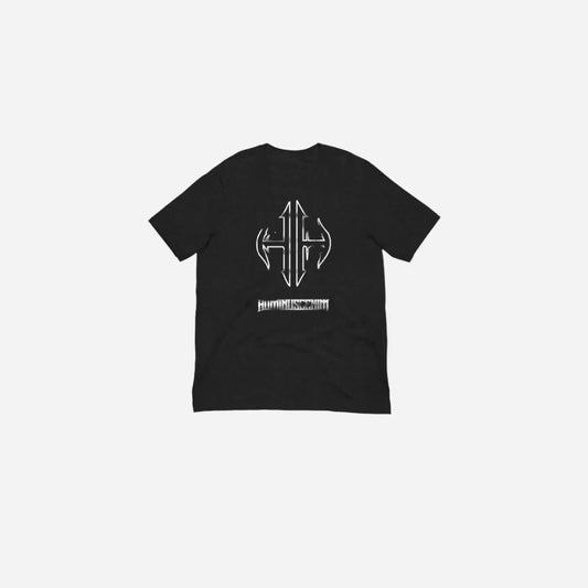 Black Vintage Grunge Gothic Logo Tee Hominus Denim