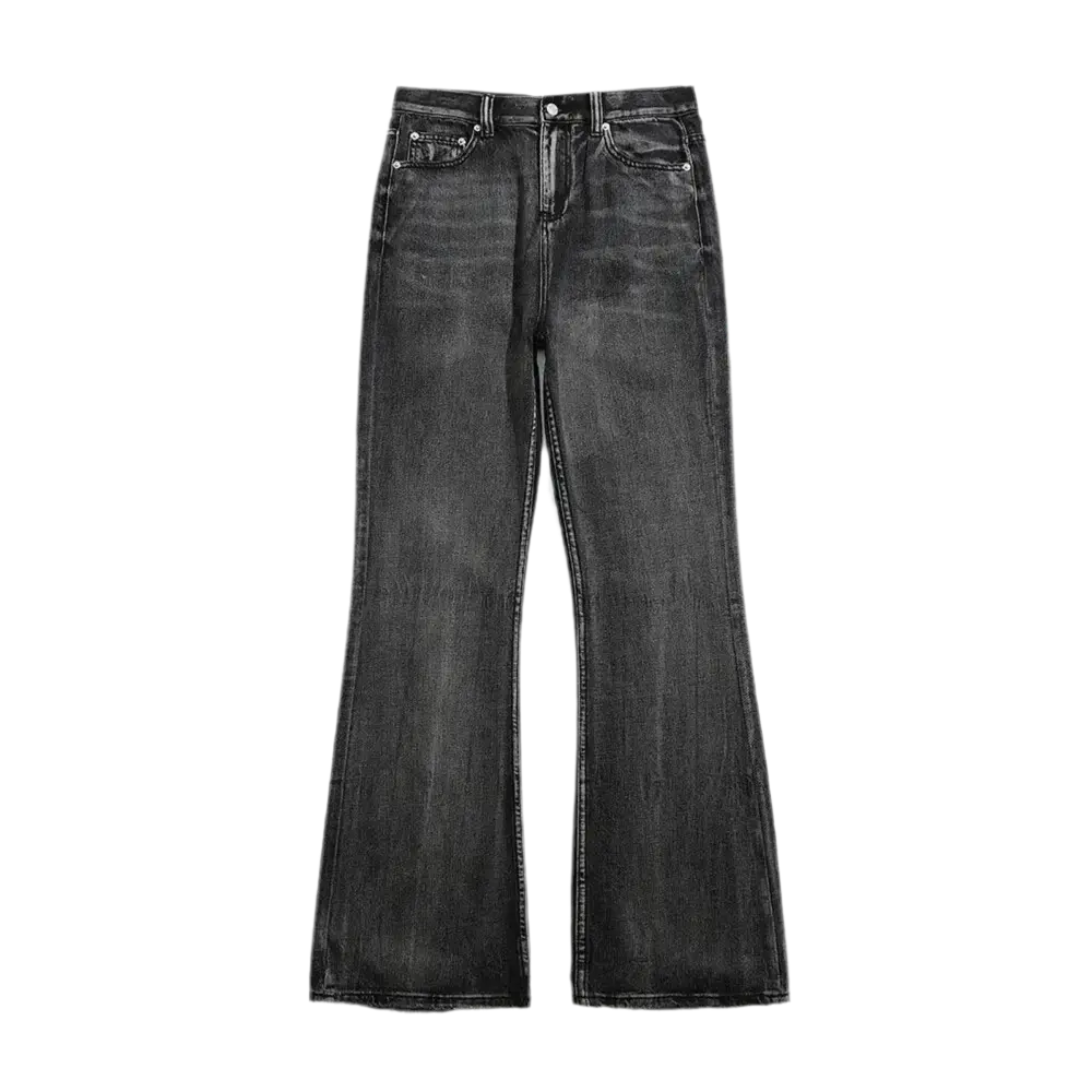 Black Washed Flare Jean Hominus Denim