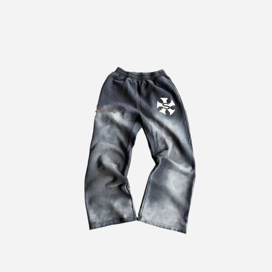 Black Washed Y2K Wide Leg Sweatpant Hominus Denim