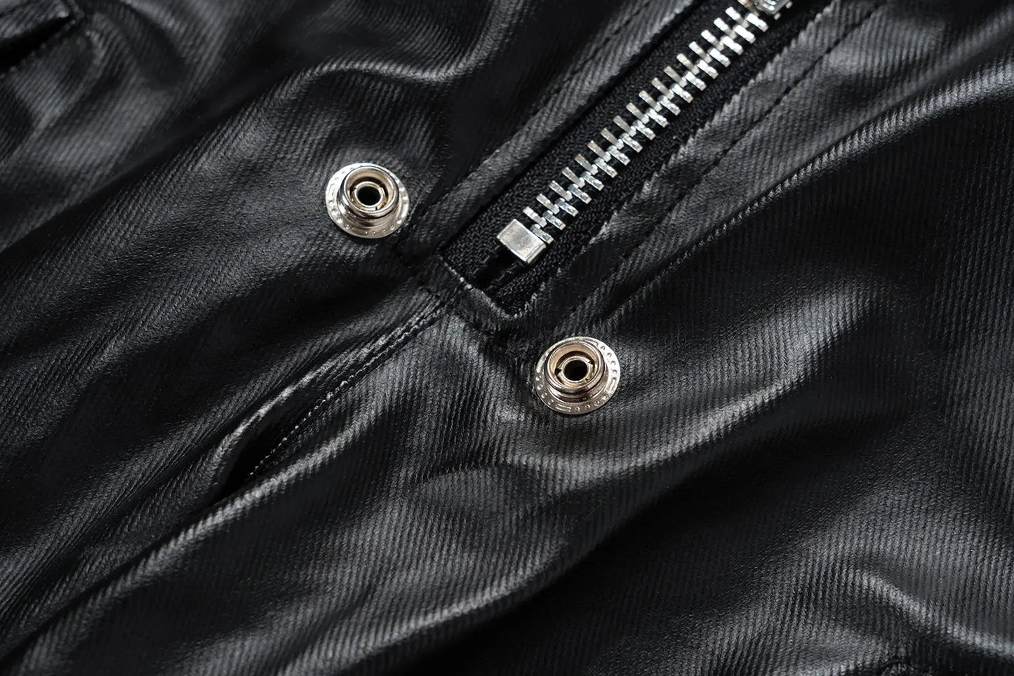 Black Wax Parachute Wide Legs Pant Hominus Denim