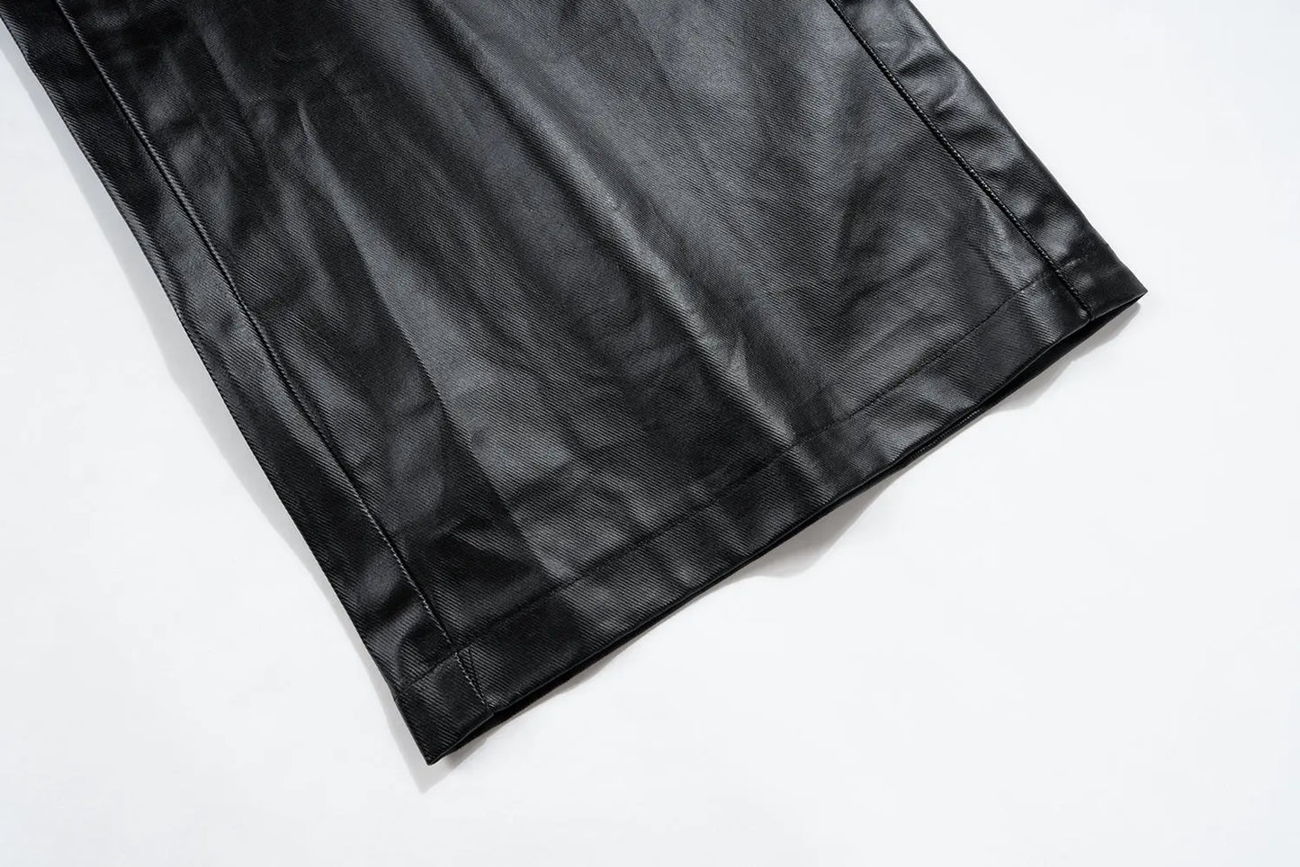 Black Wax Parachute Wide Legs Pant Hominus Denim