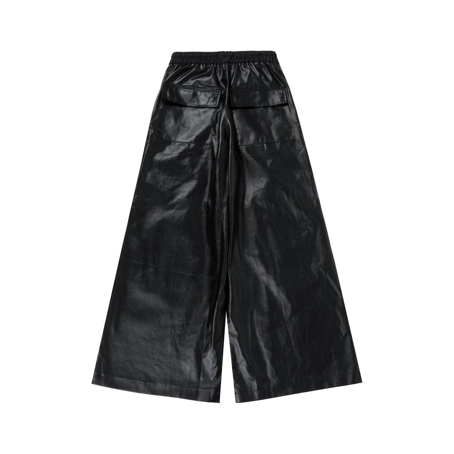 Black Wax Parachute Wide Legs Pant Hominus Denim