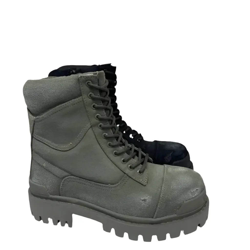 Black& Street Big Toe Thick Sole Retro Canvas Personalized Motor Boots Beggar Designer Ankle Tooling Botas Hominus Denim