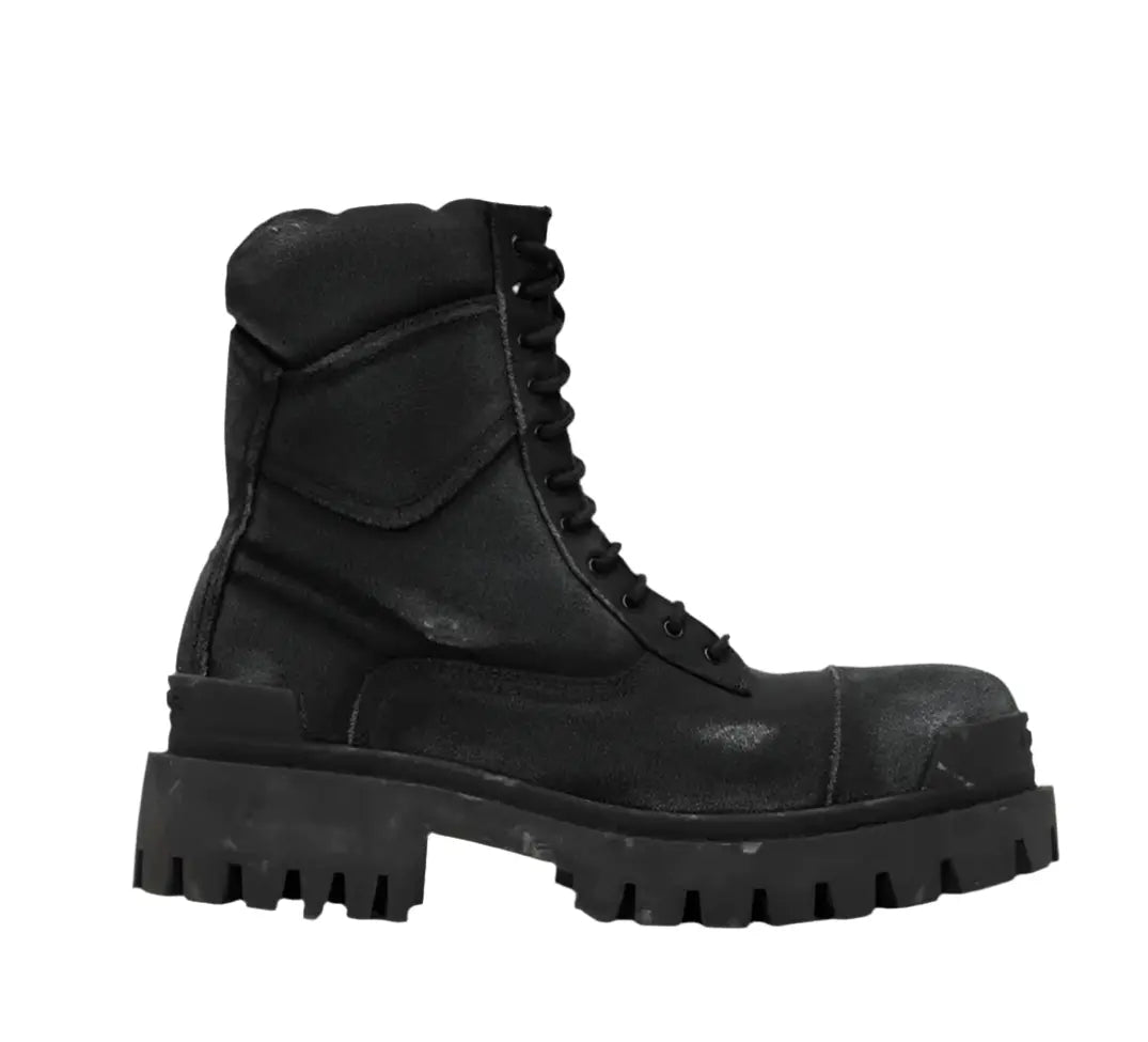 Black& Street Big Toe Thick Sole Retro Canvas Personalized Motor Boots Beggar Designer Ankle Tooling Botas Hominus Denim