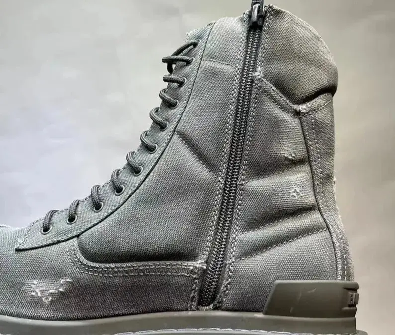 Black& Street Big Toe Thick Sole Retro Canvas Personalized Motor Boots Beggar Designer Ankle Tooling Botas Hominus Denim