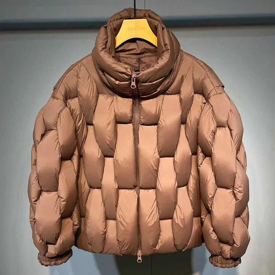 Braided Puffer Jacket - Hominus Denim