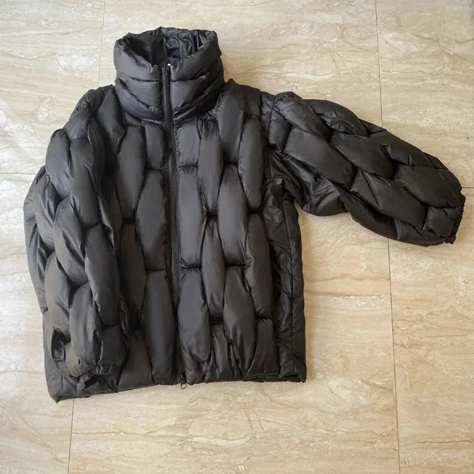 Braided Puffer Jacket - Hominus Denim