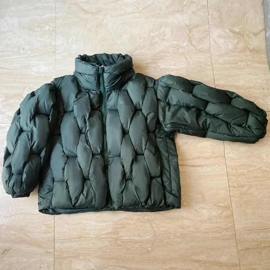 Braided Puffer Jacket - Hominus Denim