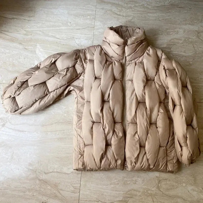 Braided Puffer Jacket - Hominus Denim