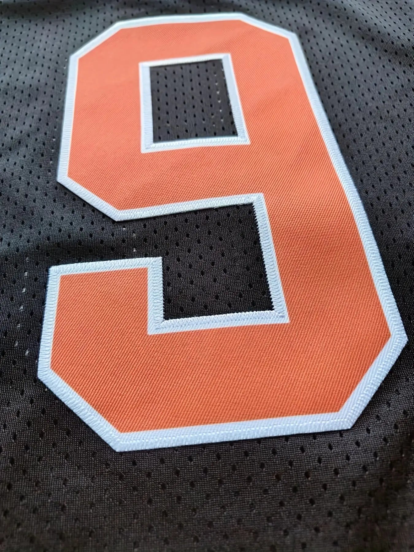 Breathable American Football Jersey, Mens Vintage Patchwork Round Neck Football Shirt For Training Competition Hominus Denim