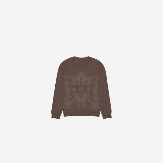 Brown Hominus Gothic Design Knit Hominus Denim