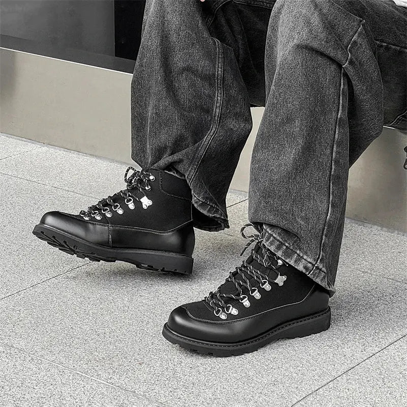 COZOK Leather Shoes Casual Business Shoes for Men Fashion Dress Tenis De Hombre Moccasins Mokasin Tenis Caballero Designer sneak Hominus Denim