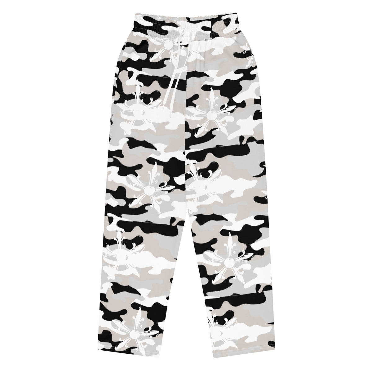 Camo Gothic Logo Pattern Baggy Sweatpant - Hominus Denim