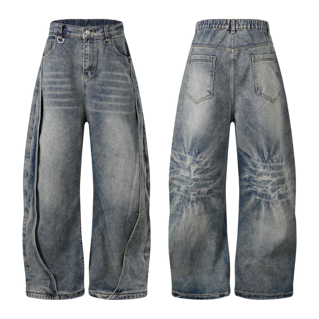 Casual Washed Y2K Baggy Jean - Hominus Denim