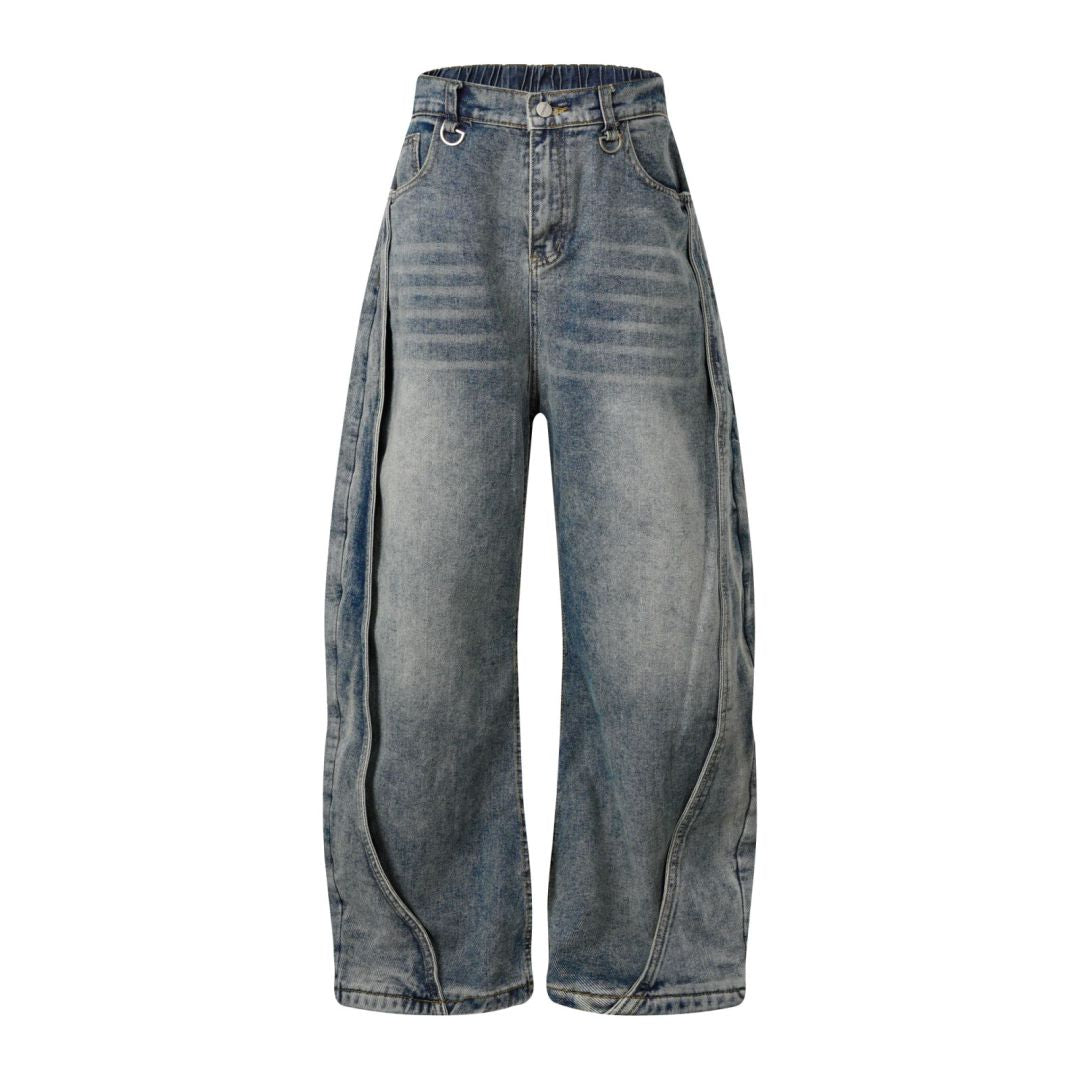 Casual Washed Y2K Baggy Jean - Hominus Denim