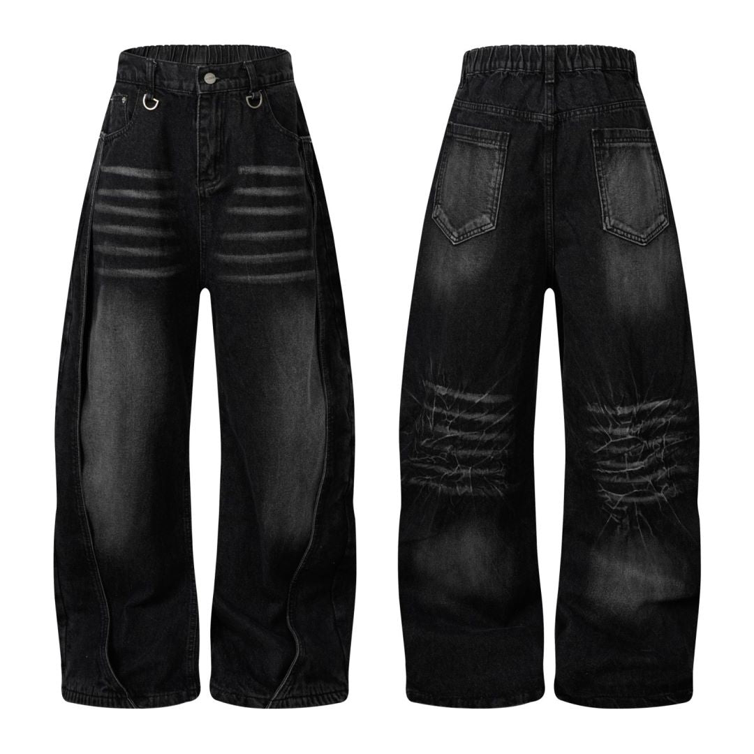 Casual Washed Y2K Baggy Jean - Hominus Denim