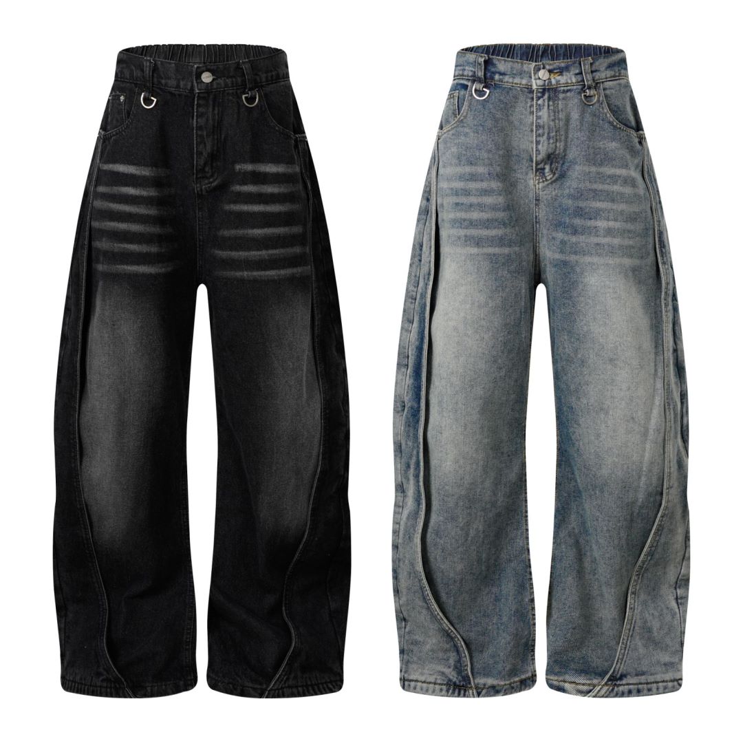 Casual Washed Y2K Baggy Jean - Hominus Denim