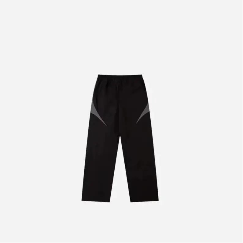 Contrast Spliced Wide Leg Sweatpant Hominus Denim
