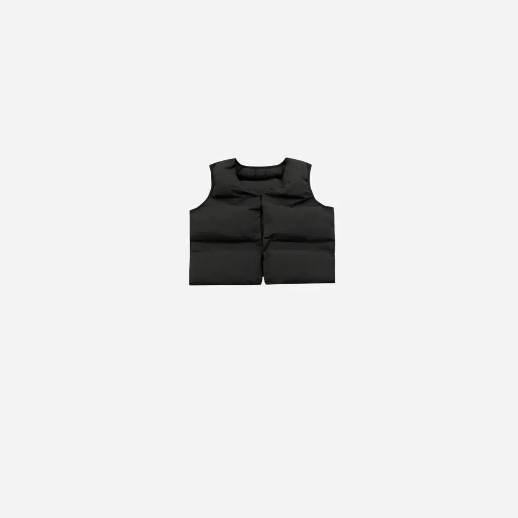 Cropped Sleeveless Puffer Jacket Hominus Denim
