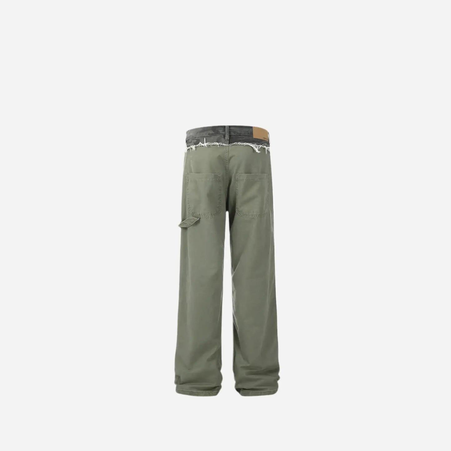Cut up Camouflage Splicing Destroyed Pant Hominus Denim