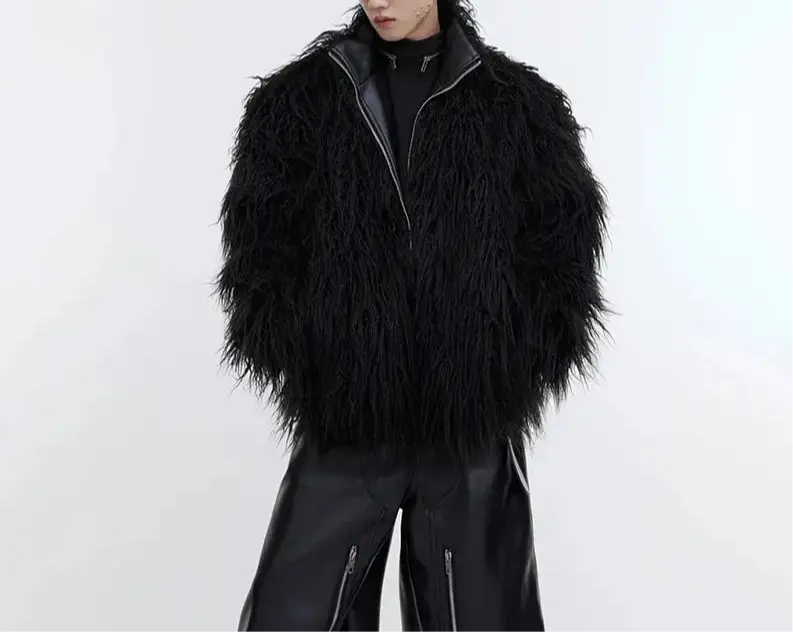 Faux Fur Leather Jacket Hominus Denim