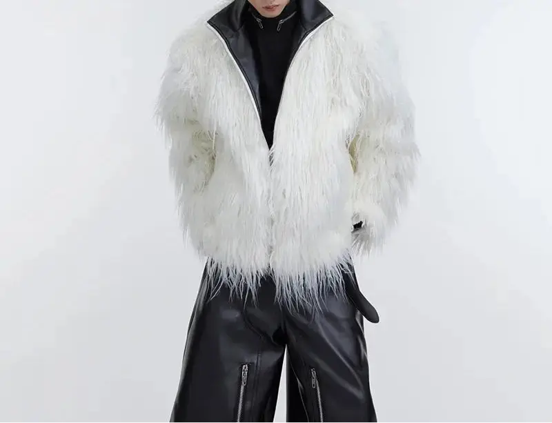 Faux Fur Leather Jacket Hominus Denim