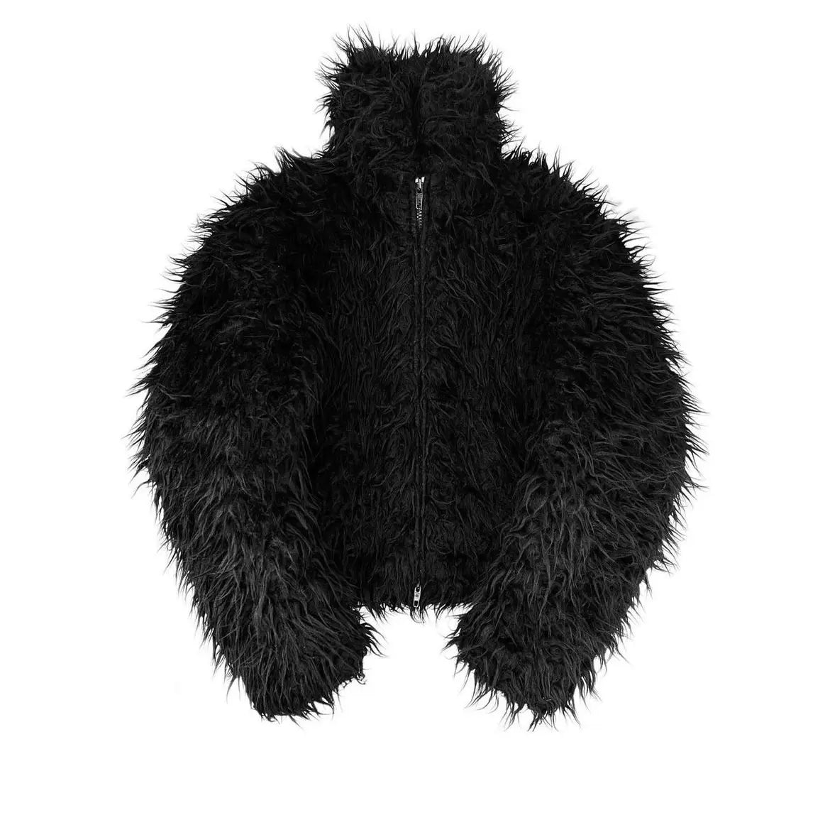 Faux Fur Leather Jacket - Hominus Denim