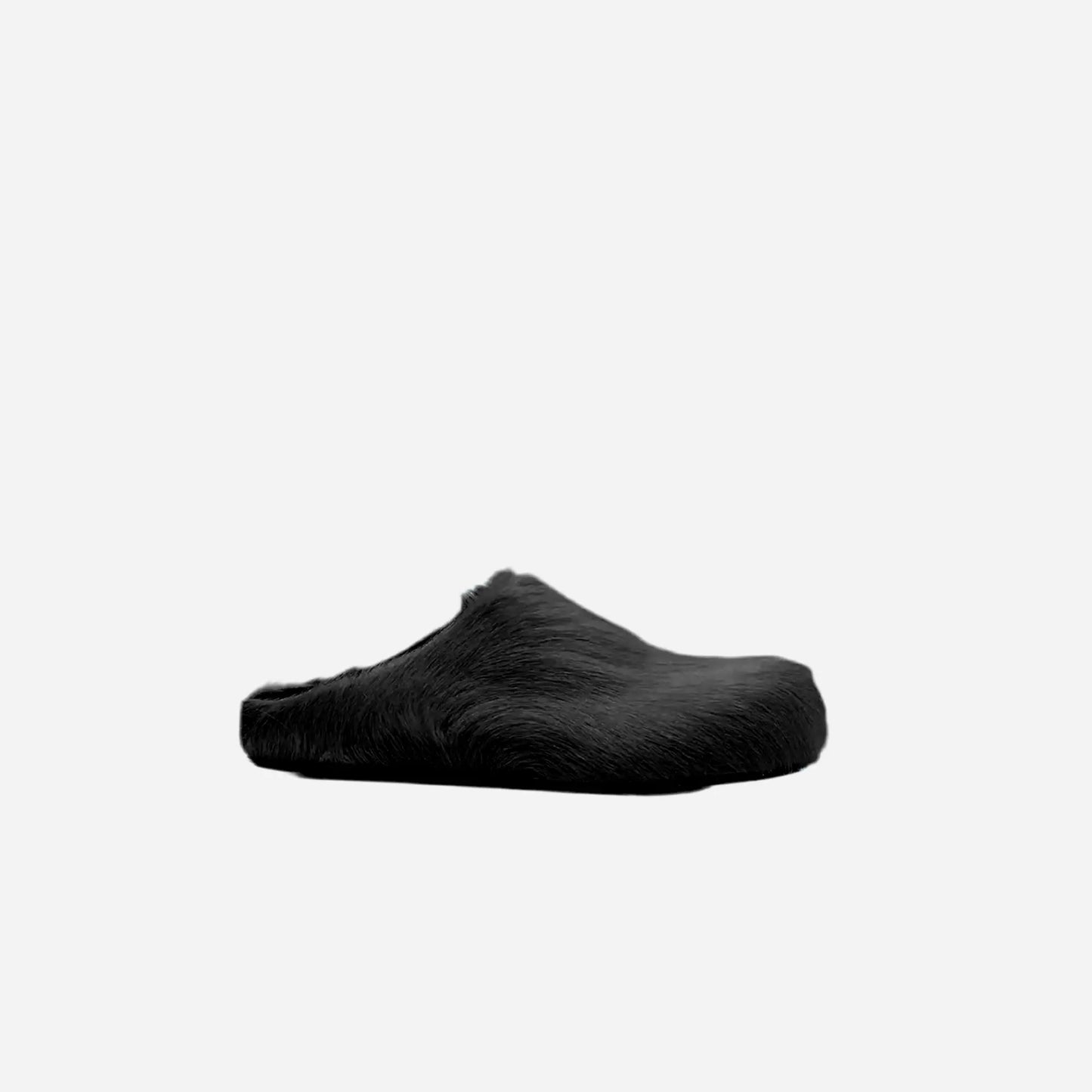 Faux Fur Mules Slippers Slides Hominus Denim