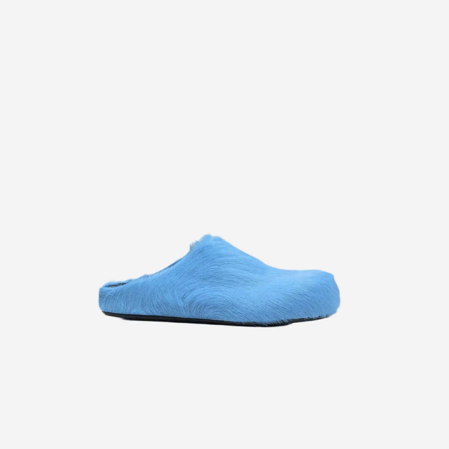 Faux Fur Mules Slippers Slides Hominus Denim