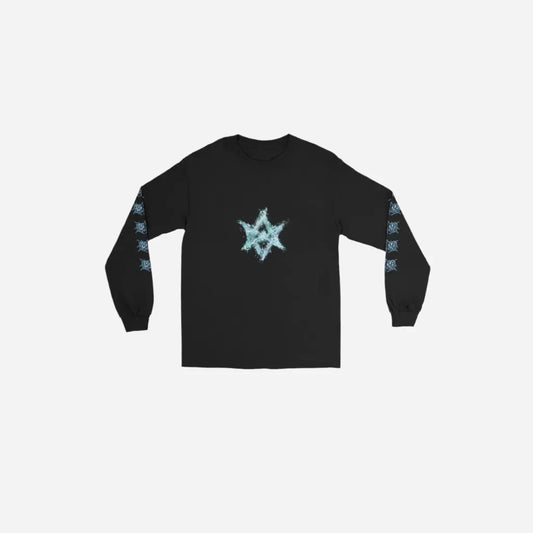 Flame Logo Gothic Long Sleeve Shirt Hominus Denim