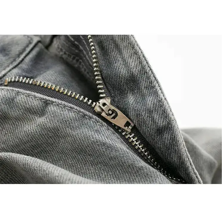 Gray Double Waist Wide Leg Denim Hominus Denim